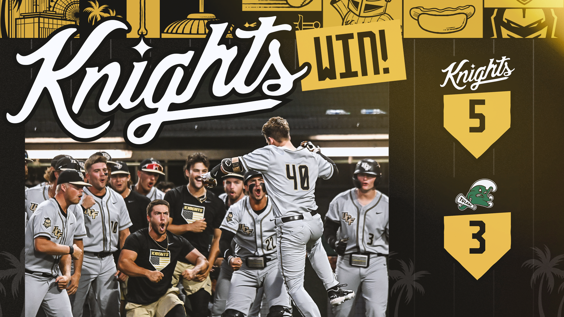 Baseball Earns Victory in Series Opener at Tulane - UCF Athletics ...