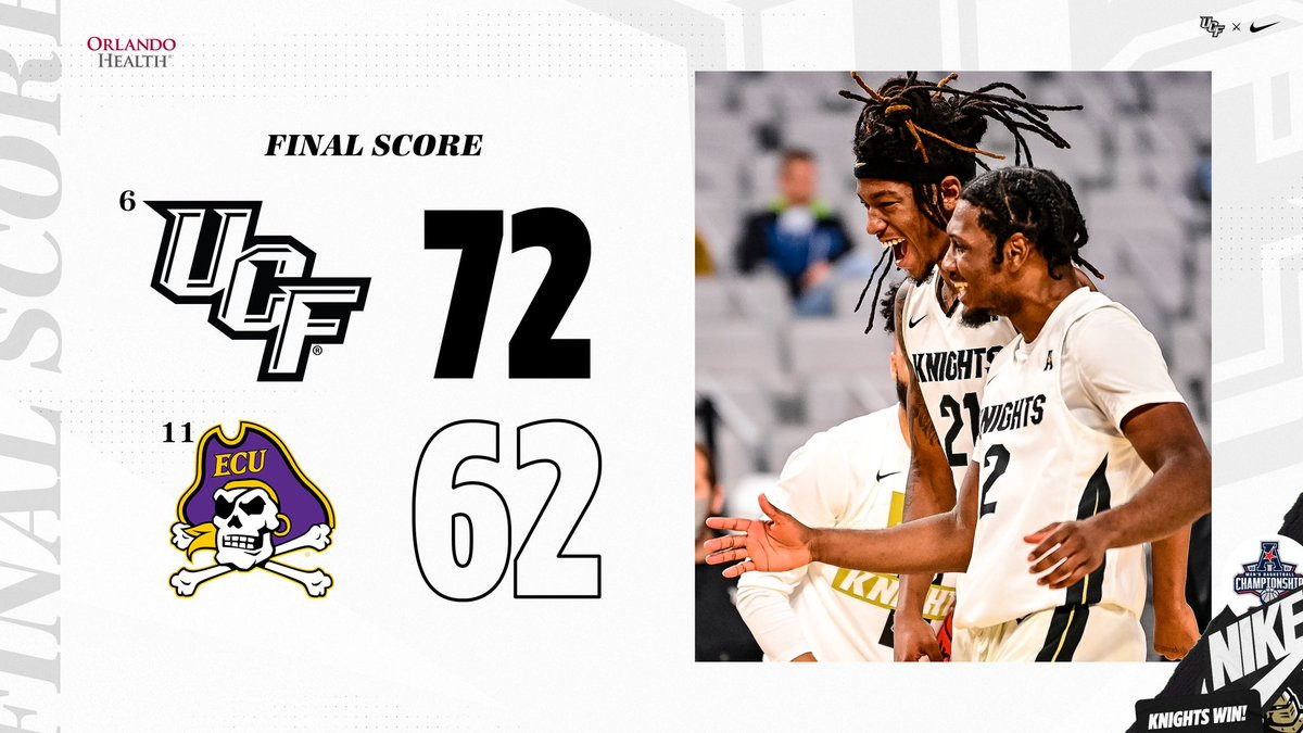 UCF Handles ECU to Advance in AAC Bracket UCF Athletics Official