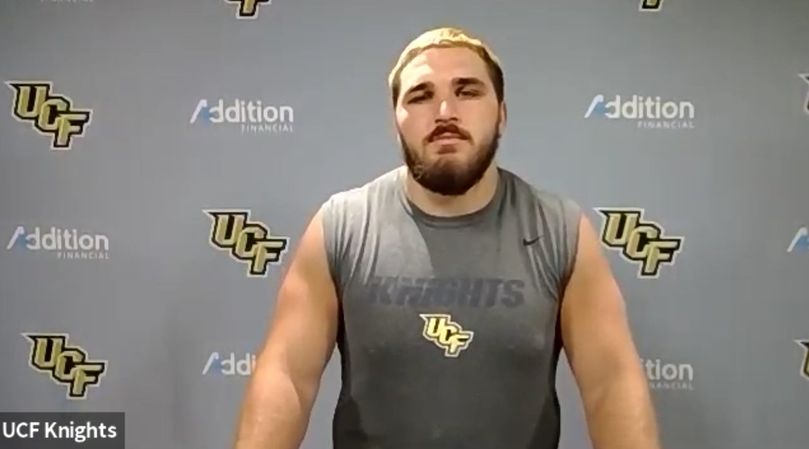 UCF lineman Cole Schneider suits up for the Knights a final time