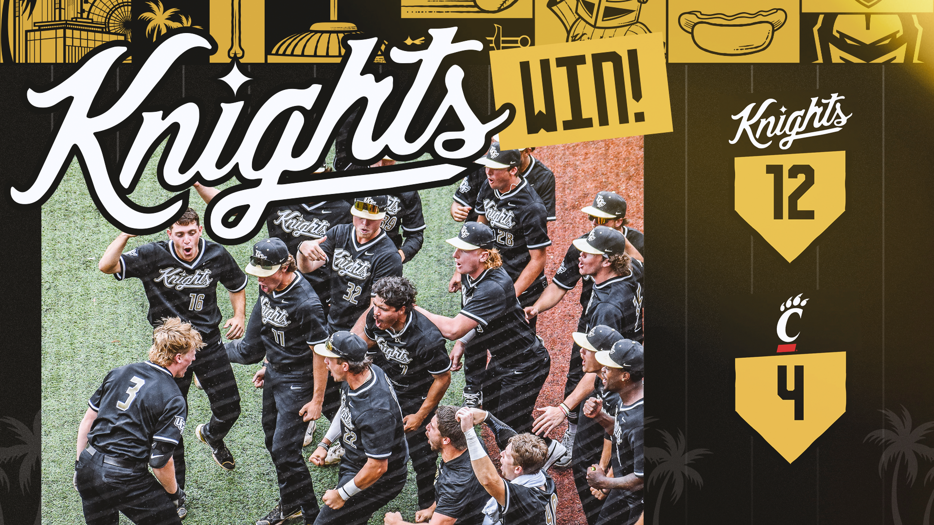 Knights Even Series at Cincinnati with Big Win Saturday - UCF Athletics -  Official Athletics Website