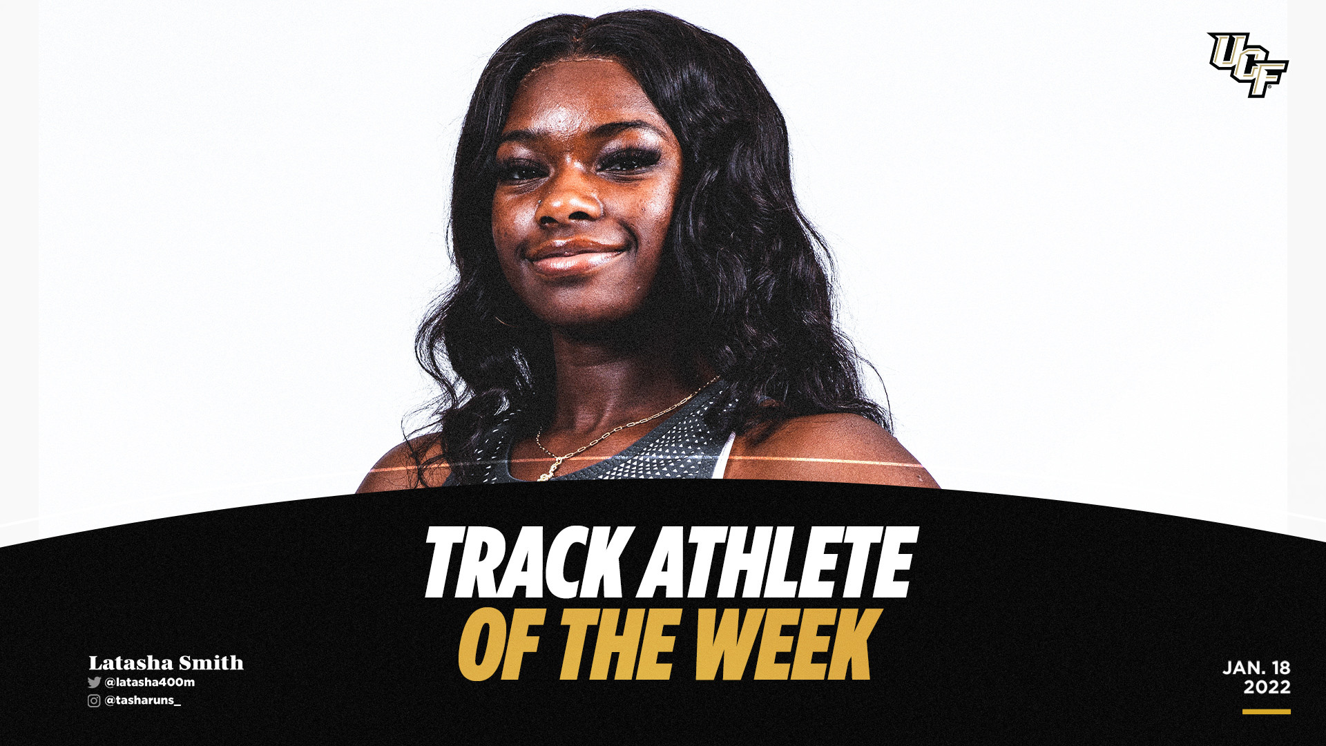 Latasha Smith Named The American Track Athlete of the Week - UCF