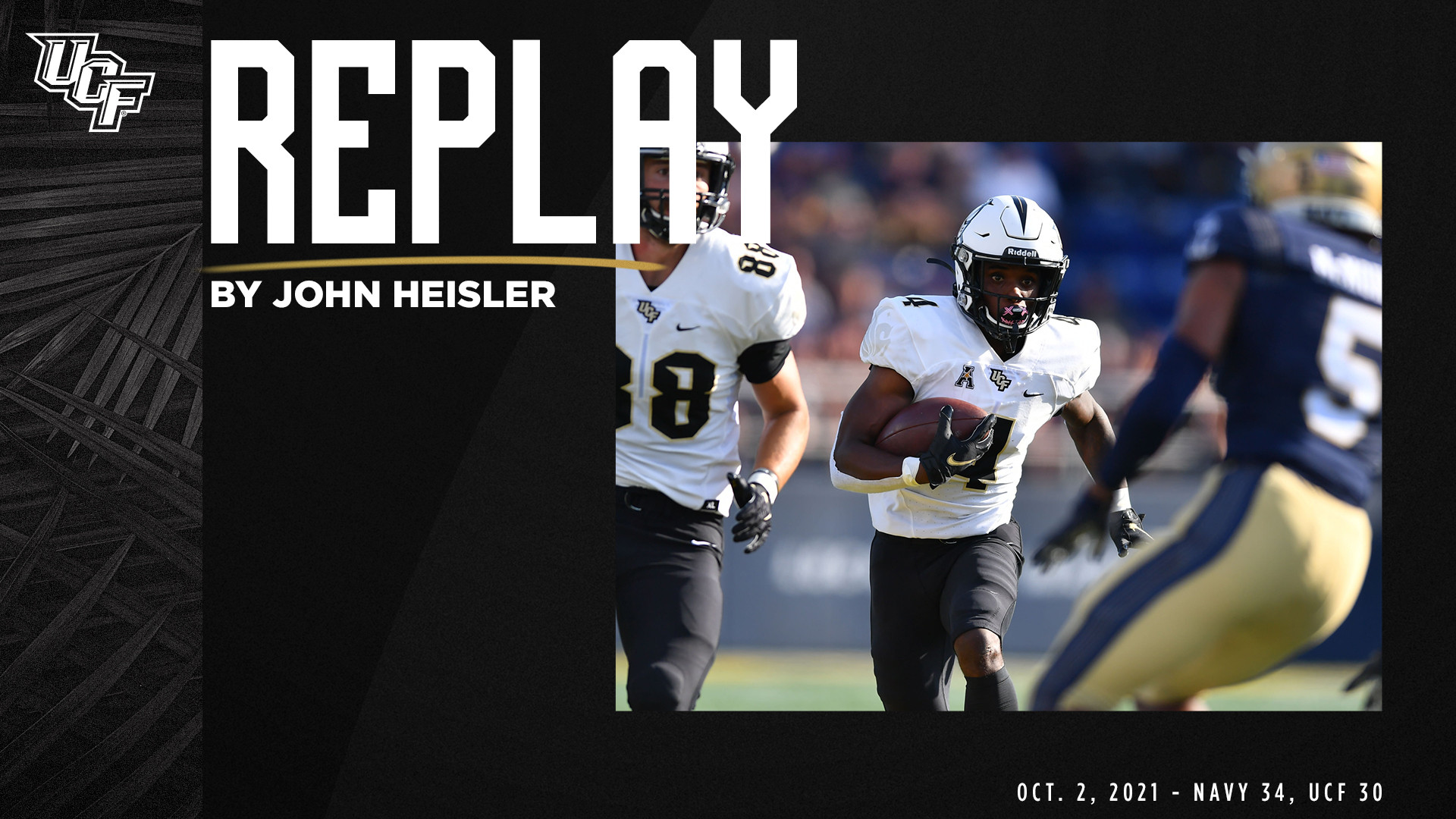 Central Florida wide receiver Brandon Johnson (3) runs a route during the  first half of an NCAA college football game against Boise State on Thursday,  Sept. 2, 2021, in Orlando, Fla. (AP