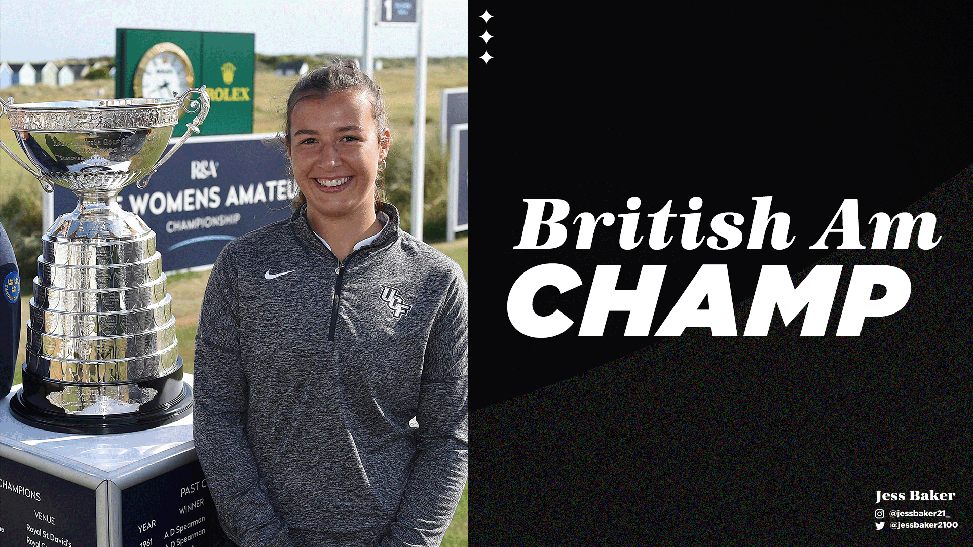 Jess Baker Wins British Amateur UCF Athletics Official Athletics
